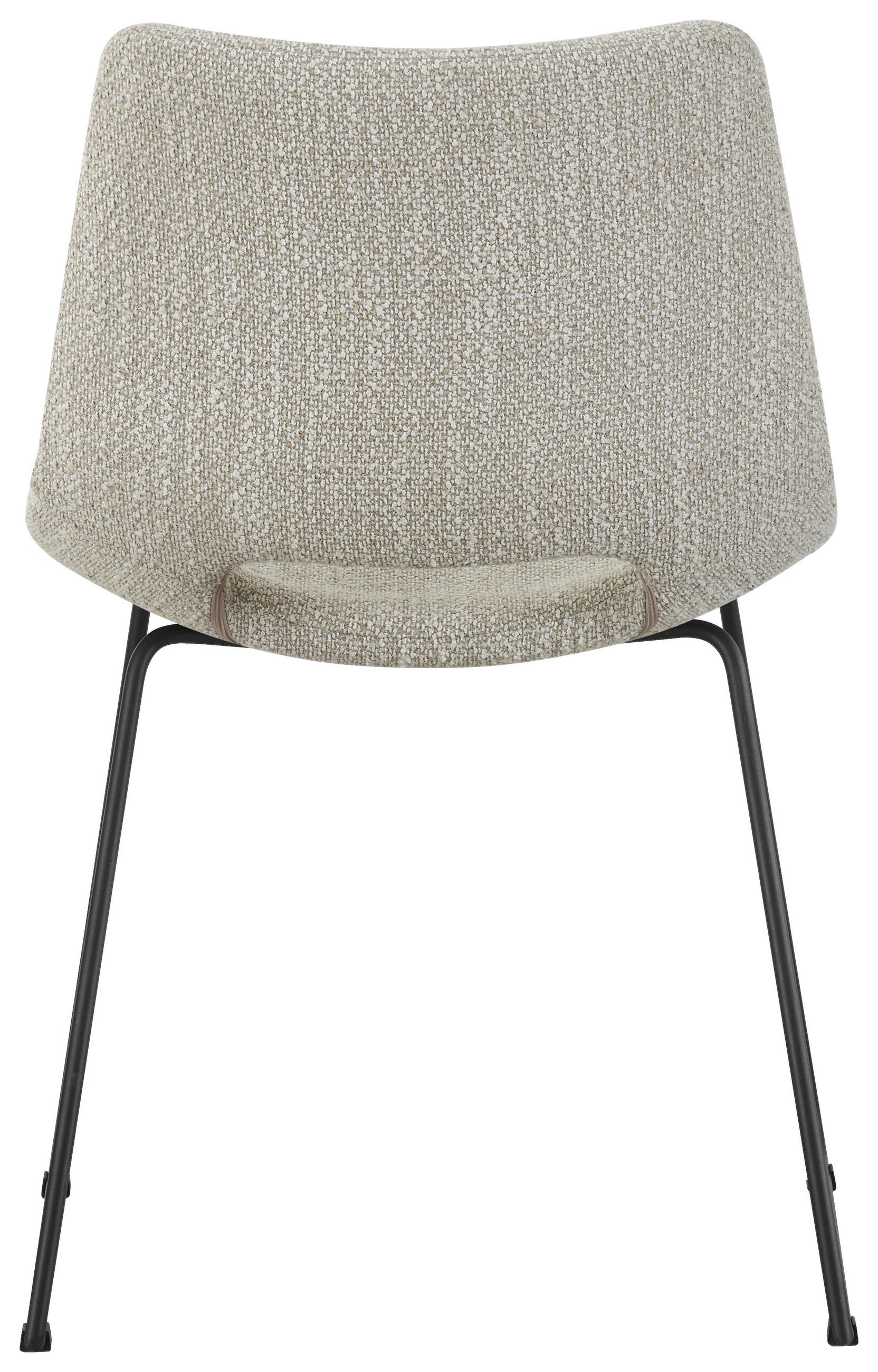 STUHL - Beige/Schwarz, Design, Textil/Metall (48/79/56cm) - Stylife