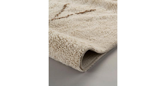FLACHWEBETEPPICH 120/170 cm Alena Braun, Creme  - Creme/Braun, Basics, Textil (120/170cm) - Novel