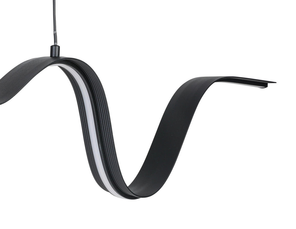 HÄNGELEUCHTE 100/8/120 cm   - Schwarz, Trend, Kunststoff/Metall (100/8/120cm) - Collet's Monde