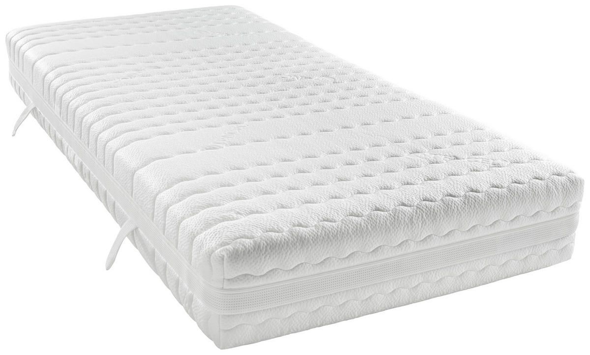 KOMFORTSCHAUMMATRATZE 90/200 cm Höhe ca. 26 cm  - Weiß, Basics, Textil (90/200cm) - Novel