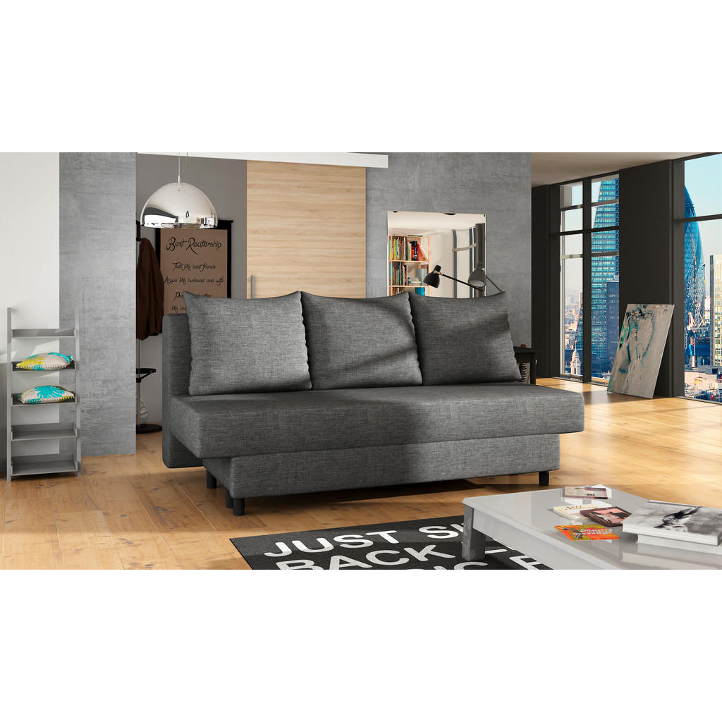 Schlafsofa Amaza Grau, B: 190 Cm