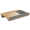 LAPTOPUNTERLAGE Grau  - Grau, Basics, Holz/Textil (54/9/36cm) - MID.YOU