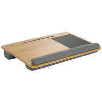 LAPTOPUNTERLAGE Grau  - Grau, Basics, Holz/Textil (54/9/36cm) - MID.YOU