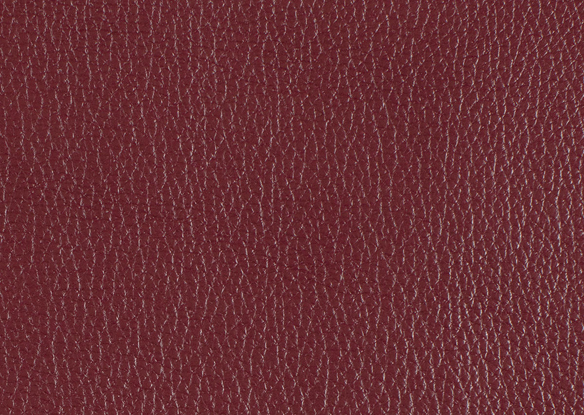 ECKSOFA in Echtleder Weinrot  328/193 cm  - Weinrot/Schwarz, Design, Leder/Metall (328/193cm) - Dieter Knoll