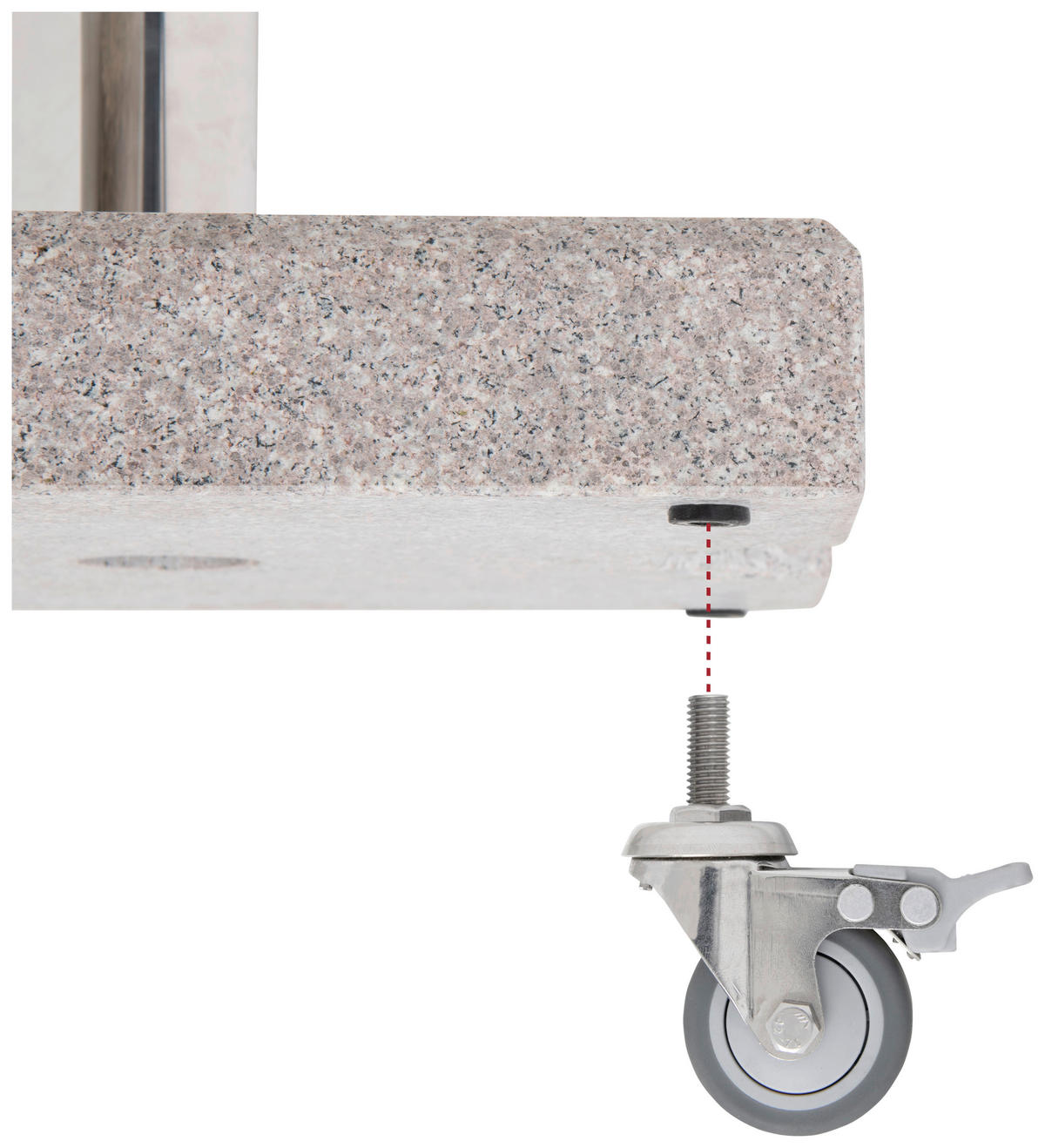 MÖBELROLLEN - Grau, Basics, Kunststoff/Metall (15/6/25cm) - Doppler