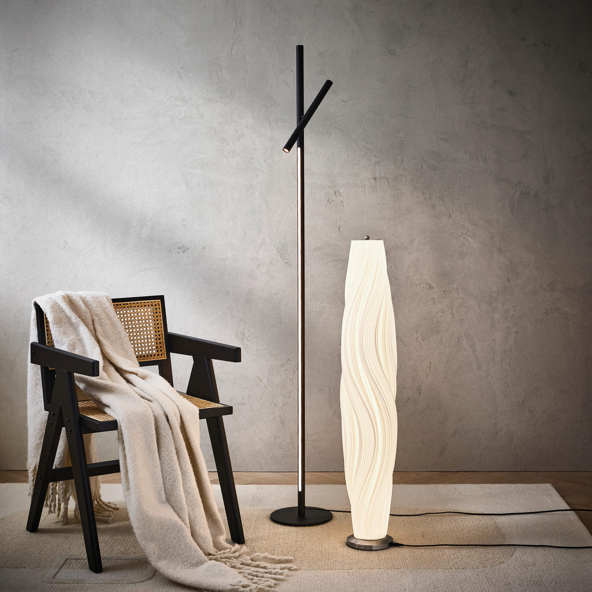 Lampadar Cu Led 22/172,5 cm    - negru, Design, plastic/metal (22/172,5cm) - Dieter Knoll