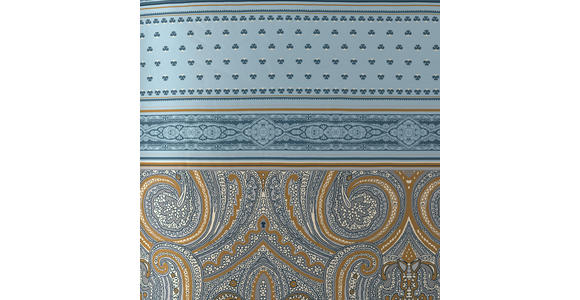 WENDEBETTWÄSCHE NATHANAEL Satin 140/200 cm - Blau, KONVENTIONELL, Textil (140/200cm) - Novel