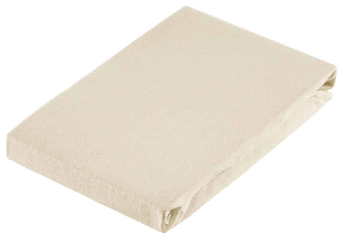 SPANNBETTTUCH Jersey  - Beige, Textil (200/220/30cm) - Dieter Knoll