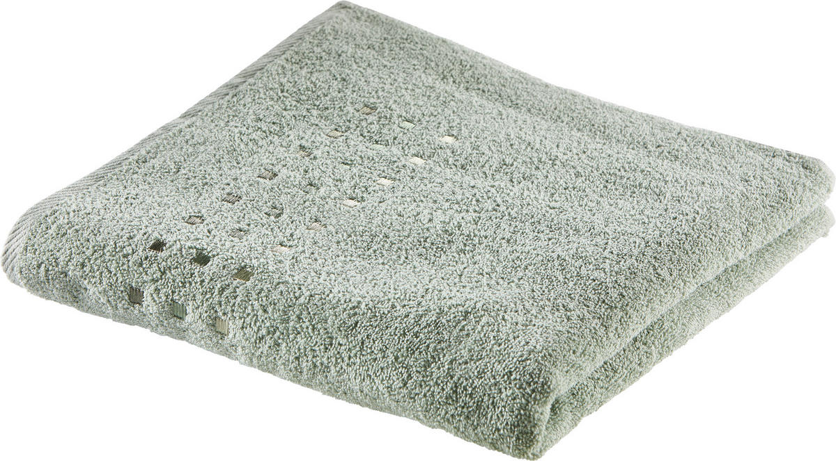 DUSCHTUCH Quattro 70/140 cm  - Salbeigrün, Basics, Textil (70/140cm) - Esposa