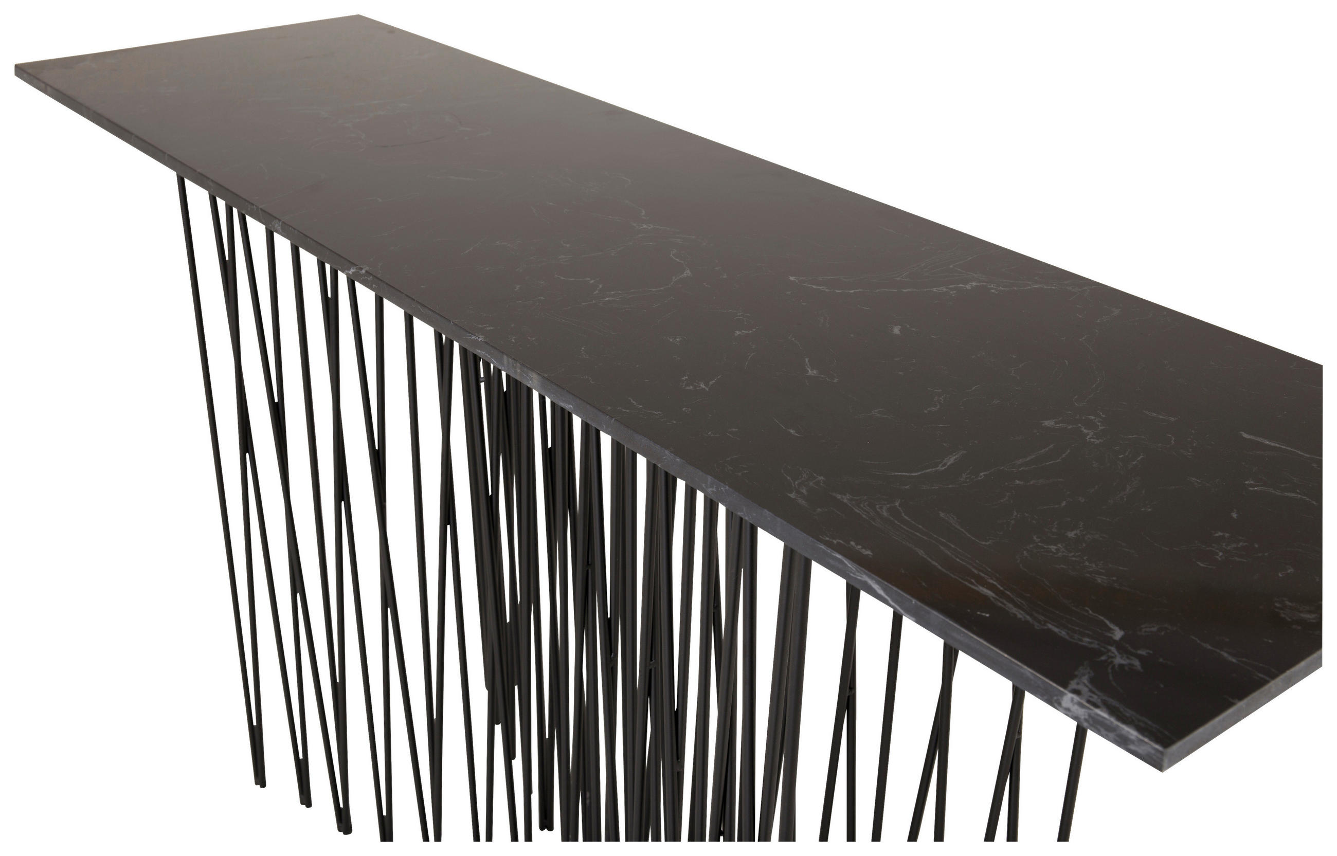 Thumbnail - Livetastic Beistelltisch, Schwarz, Metall, Glas, rechteckig, rund, 37x74x130 cm, einfacher Aufbau, Wohnzimmer, Wohnzimme...