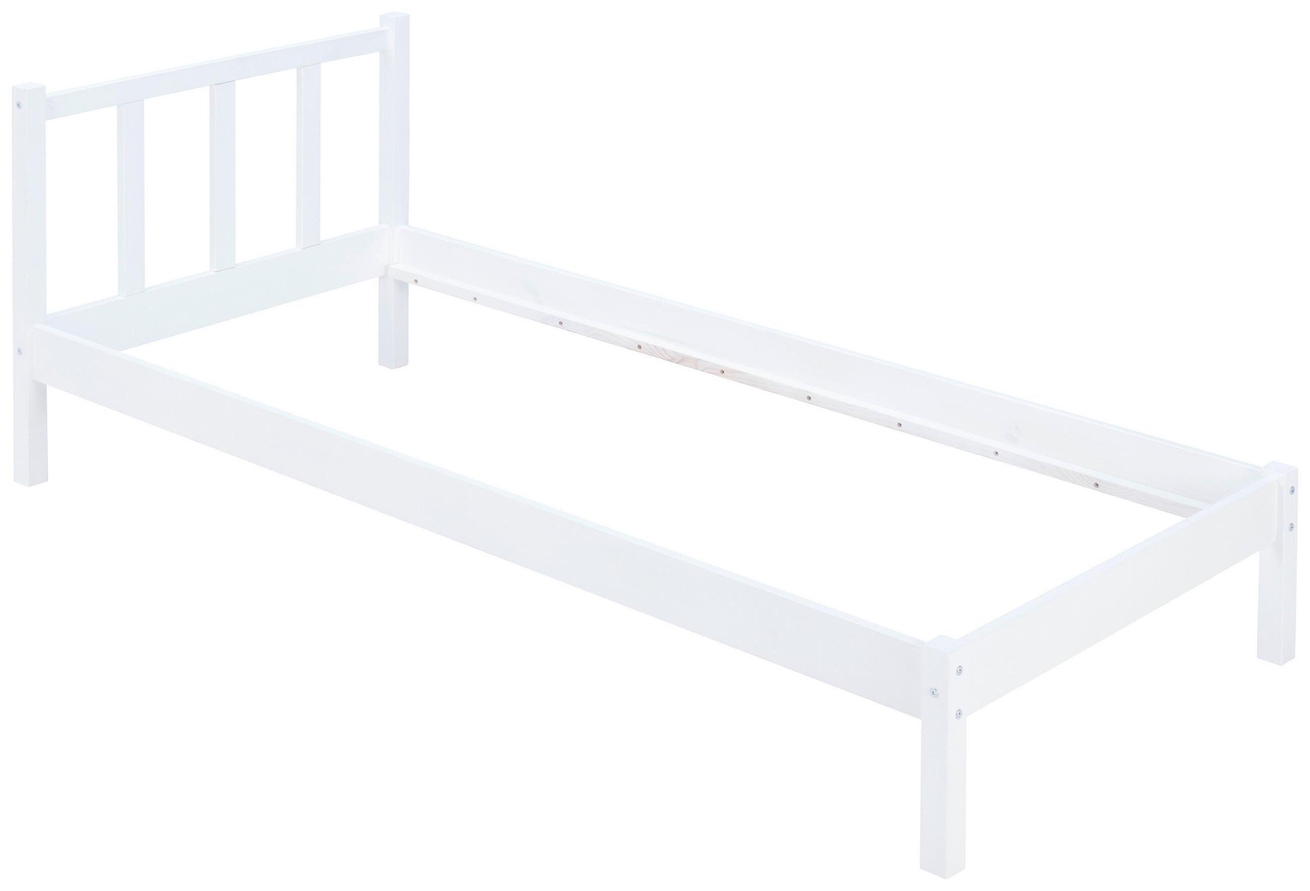 Posteljni okvir   x  , les  - bela, Konvencionalno, les (90/200cm) - Carryhome
