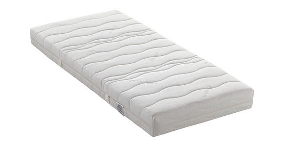 KALTSCHAUMMATRATZE 90/200 cm, Höhe ca.: 18 cm, H2 = mittel, 7-Zonen - KONVENTIONELL, Textil (90/200cm) - Sleeptex