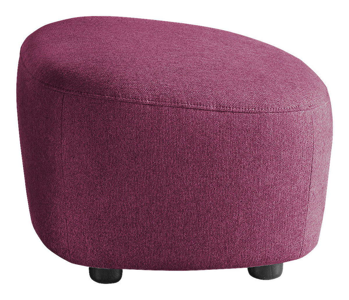 HOCKER Webstoff Violett  - Violett/Schwarz, Design, Kunststoff/Textil (54/41/57cm) - SetOne by Musterring