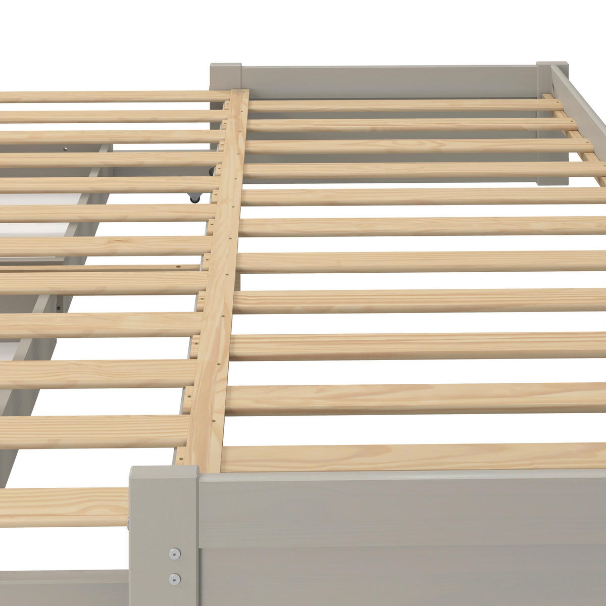 AUSZIEHBETT 206/100 cm  in Taupe  - Taupe/Naturfarben, MODERN, Holz/Holzwerkstoff (206/100cm) - MID.YOU