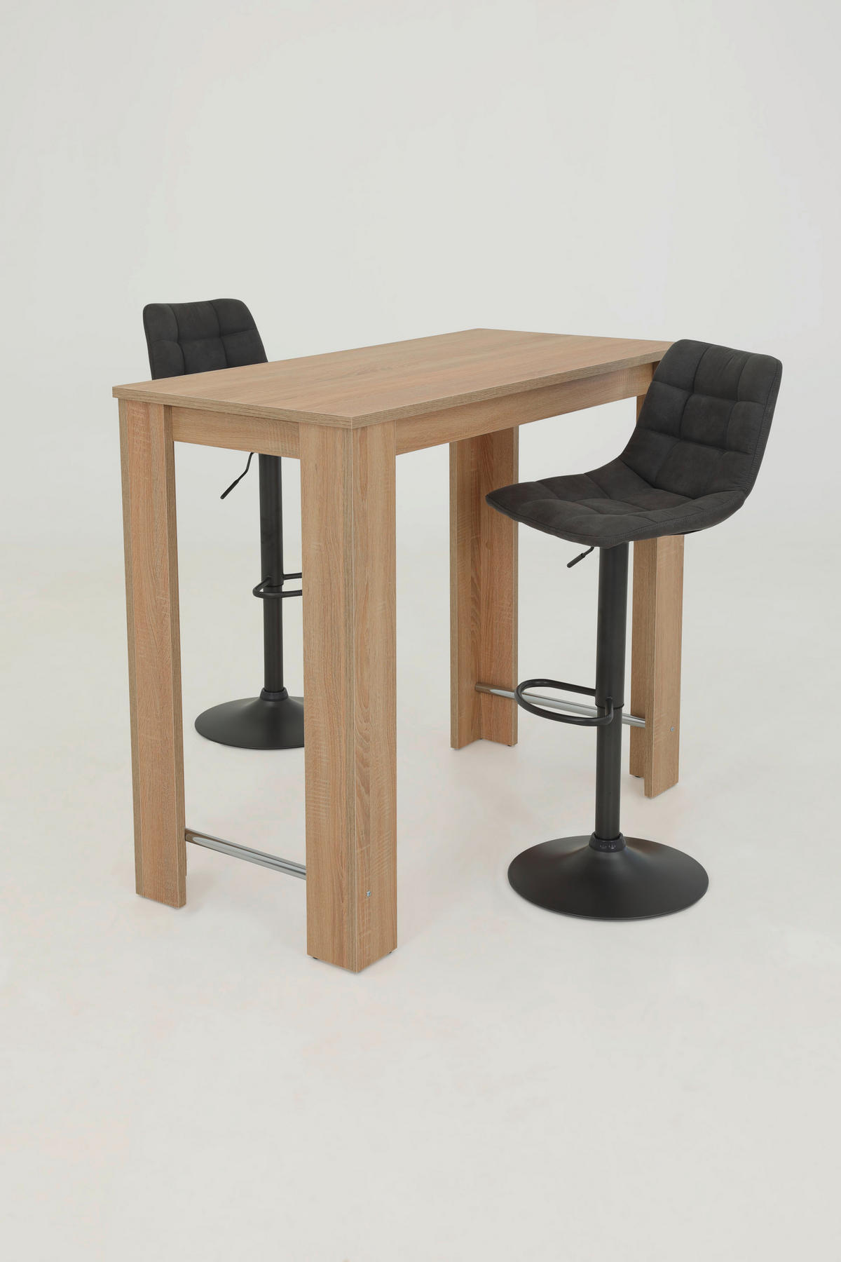 TISCHGRUPPE in Metall, Textil, Holzwerkstoff Eichefarben  - Eichefarben/Anthrazit, MODERN, Holzwerkstoff/Textil (120/108/58cm) - MID.YOU