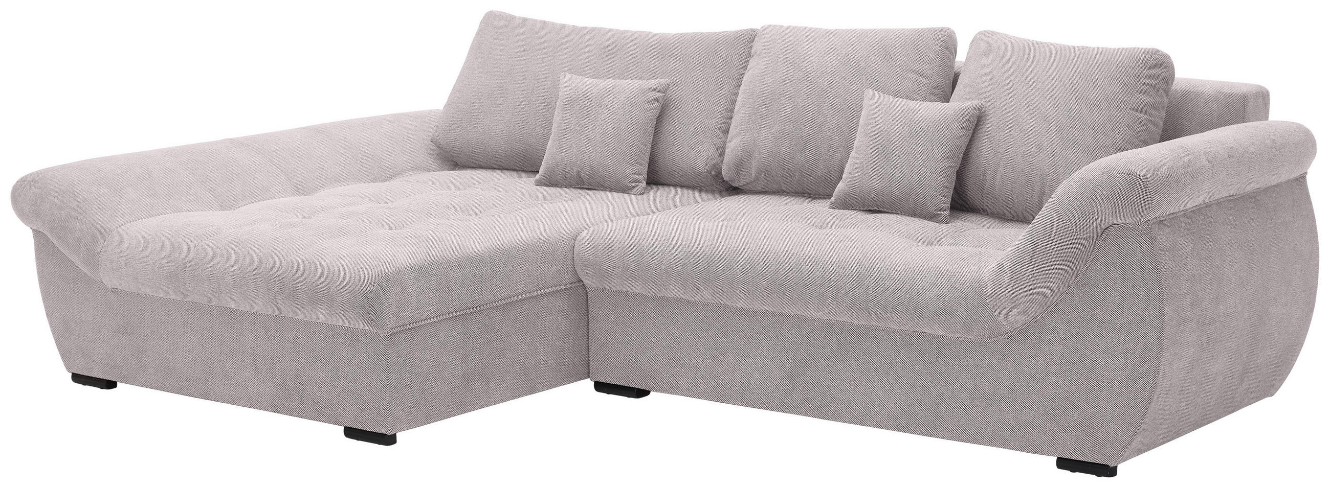 Thumbnail - Xora Ecksofa, Beige, Textil, 3-Sitzer, Füllung: Schaumstoffflocken,Silikon, Schaumstoffflocken,Silikon, Schaumstoffflock...