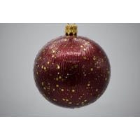 CHRISTBAUMKUGEL 7 cm  - Dunkelrot, Basics, Glas/Metall (7cm) - X-Mas