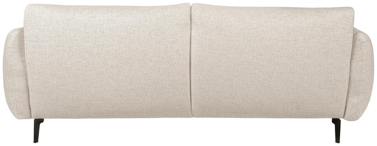 2,5-SITS SOFFA i beige  - beige/svart, Design, metall/trä (191/75/96cm) - Best Price