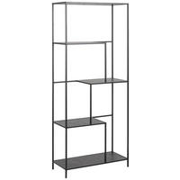 REGAL Schwarz  - Schwarz, Trend, Holzwerkstoff/Metall (72/170/32cm)