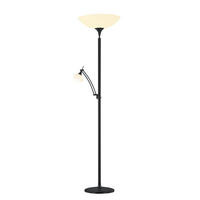 LED-STEHLEUCHTE 47/180 cm    - Schwarz/Weiß, Design, Glas/Metall (47/180cm) - Bankamp