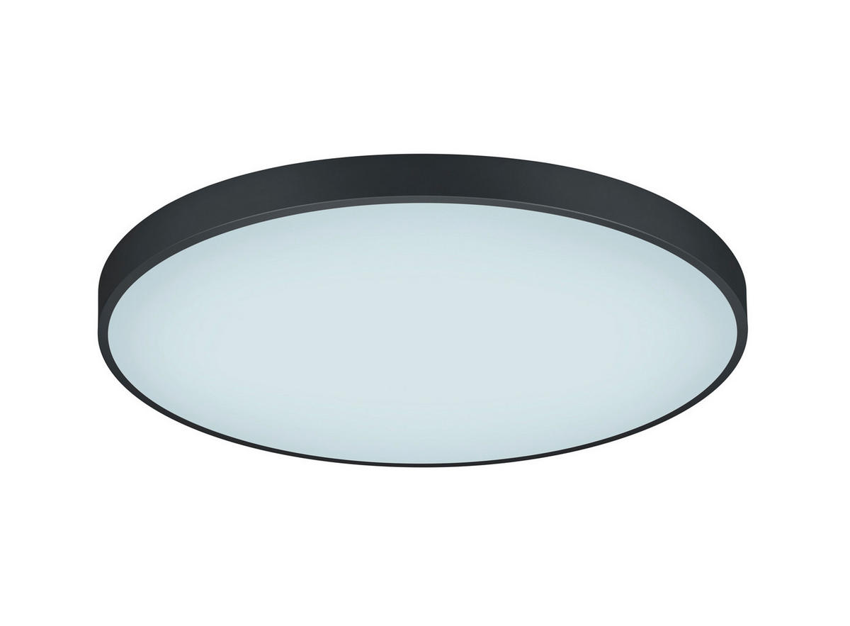 LED-DECKENLEUCHTE Waco 75/6,5 cm   - Schwarz, MODERN, Metall (75/6,5cm) - Trio Leuchten