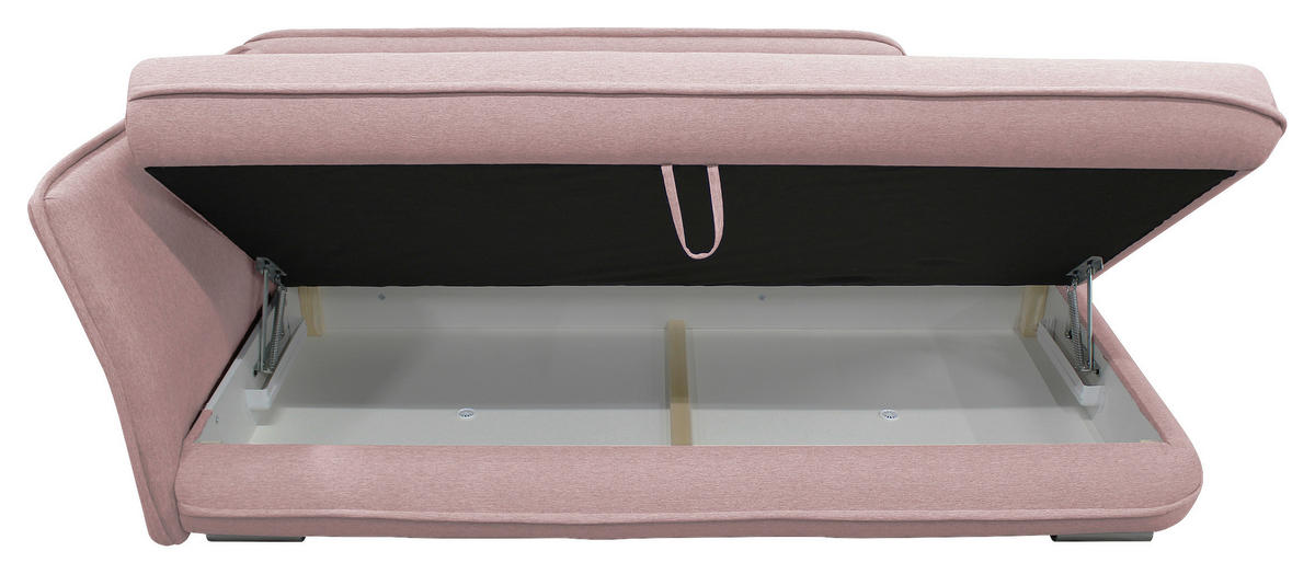 LIEGE Flachgewebe Rosa  - Silberfarben/Rosa, Design, Kunststoff/Textil (107/84/99/224cm) - MID.YOU
