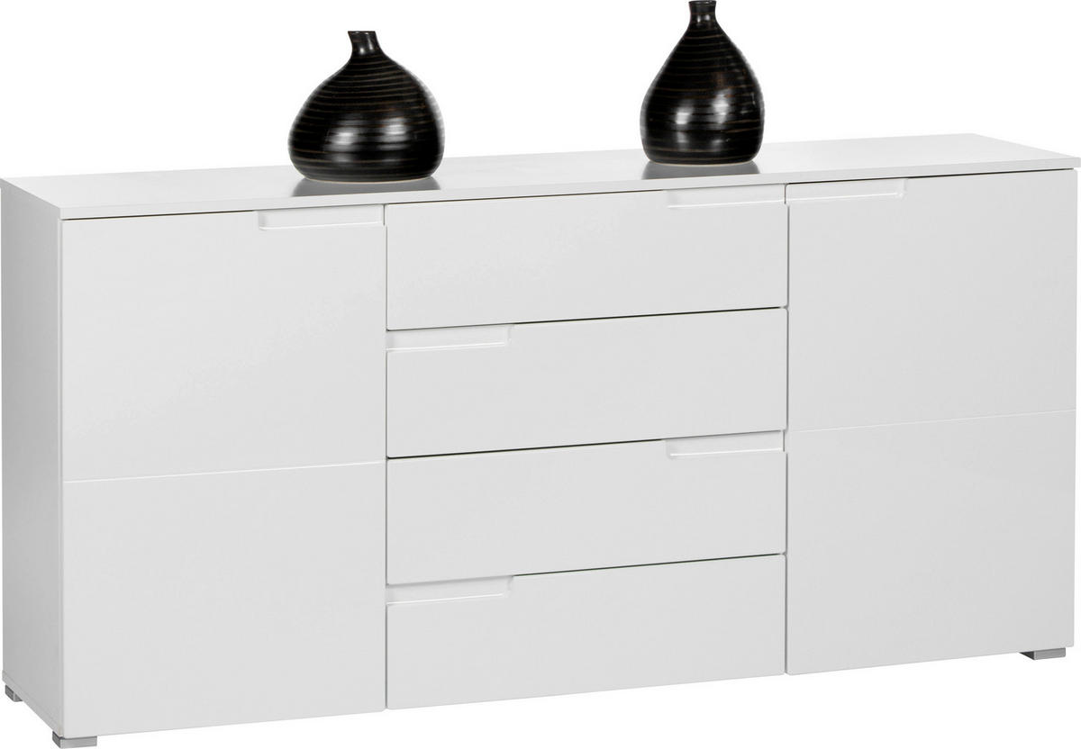 ŠIROKÁ KOMODA, 165/80/40 cm - strieborná, Design (165/80/40cm) - Dieter Knoll