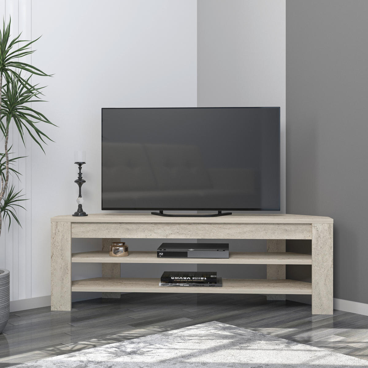 TV-ELEMENT - Creme, Design, Holz (30/40/120cm) - Livetastic