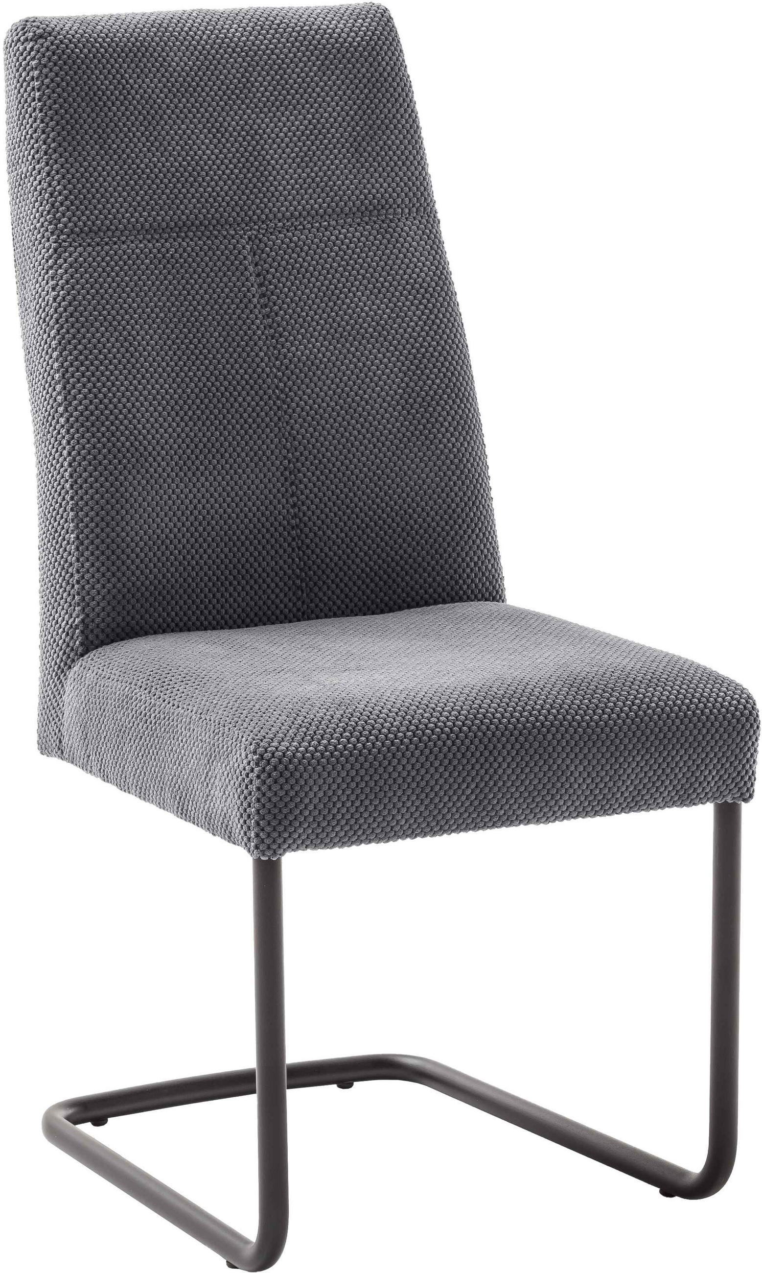 SCHWINGSTUHL  in Cord  - Anthrazit/Schwarz, MODERN, Textil/Metall (50/102/63cm) - Carryhome
