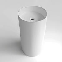 WASCHBECKEN 43,7/86,5/43,7 cm  - Weiß, Basics, Stein (43,7/86,5/43,7cm) - Dieter Knoll