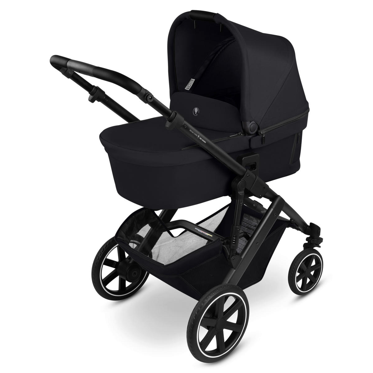 KINDERWAGENSET Salsa Core All in One  - Schwarz, Basics, Textil/Metall (63/123/97cm) - ABC Design