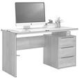 SCHREIBTISCH 138/60/76 cm  in Eiche Artisan  - Eichefarben/Schwarz, KONVENTIONELL, Holzwerkstoff/Metall (138/60/76cm) - Venda