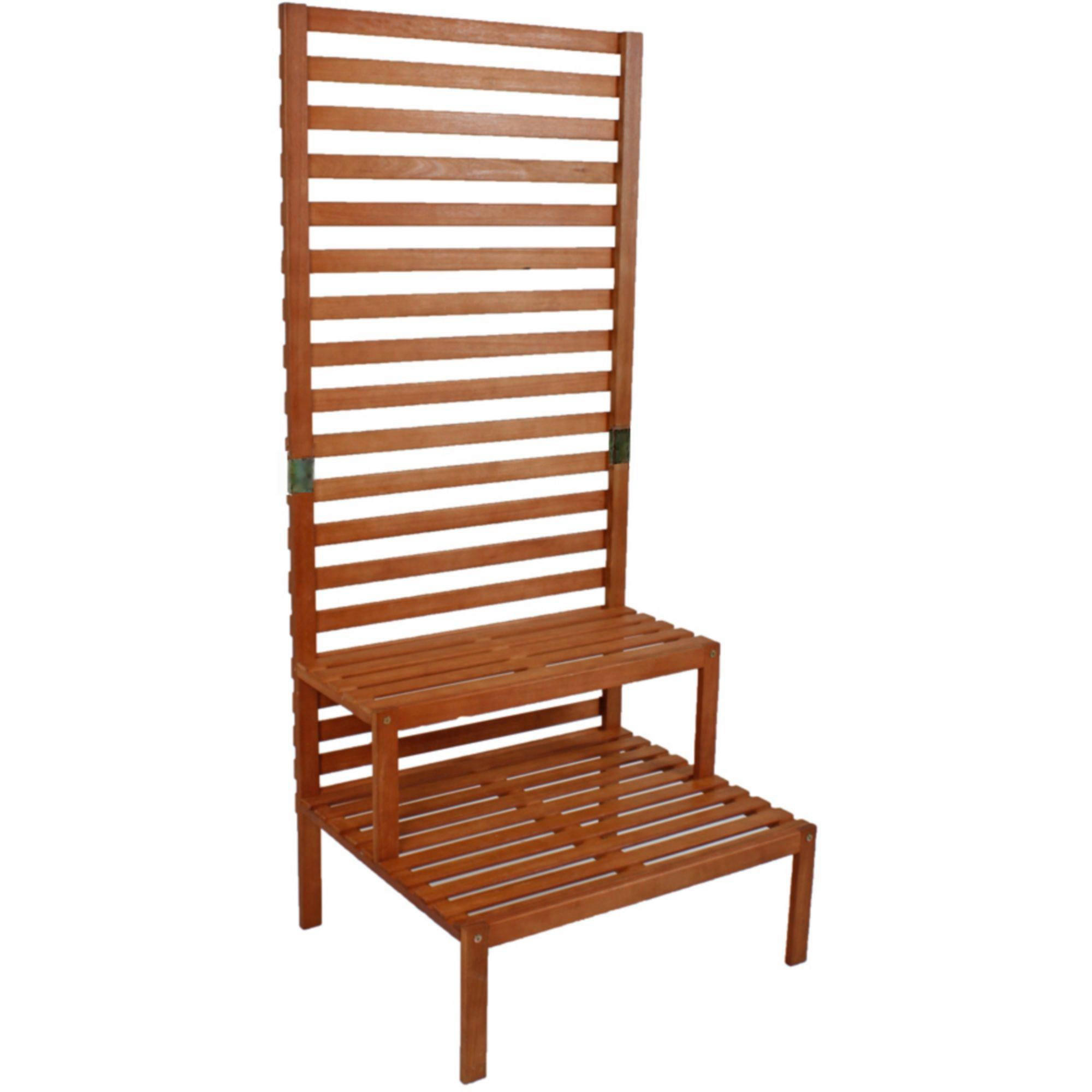 SICHTSCHUTZ - Eukalyptusholzfarben, Basics, Holz (76/180/66cm) - Gardenson