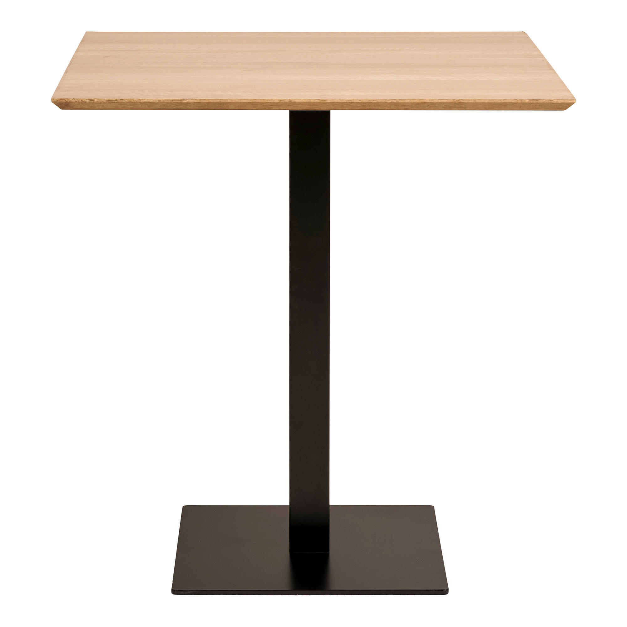 CAFÉBORD i trämaterial  - ek Bianco/svart, Modern, metall/trämaterial (70/75/70cm) - MID.YOU