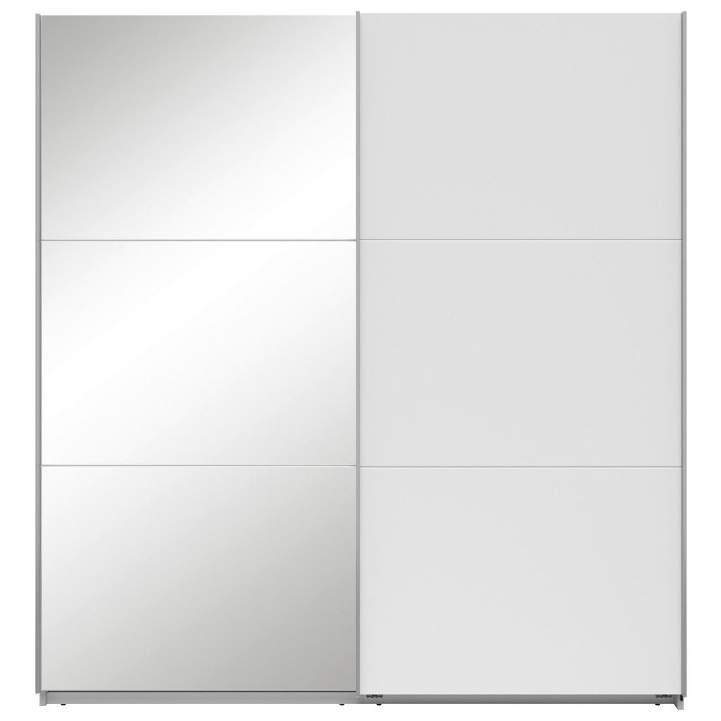 Thumbnail - Boxxx Schwebetürenschrank, Weiß, Holzwerkstoff, 2 Fächer, 200x216x64 cm, Schlafzimmer, Kleiderschränke, Kleiderschränke ...