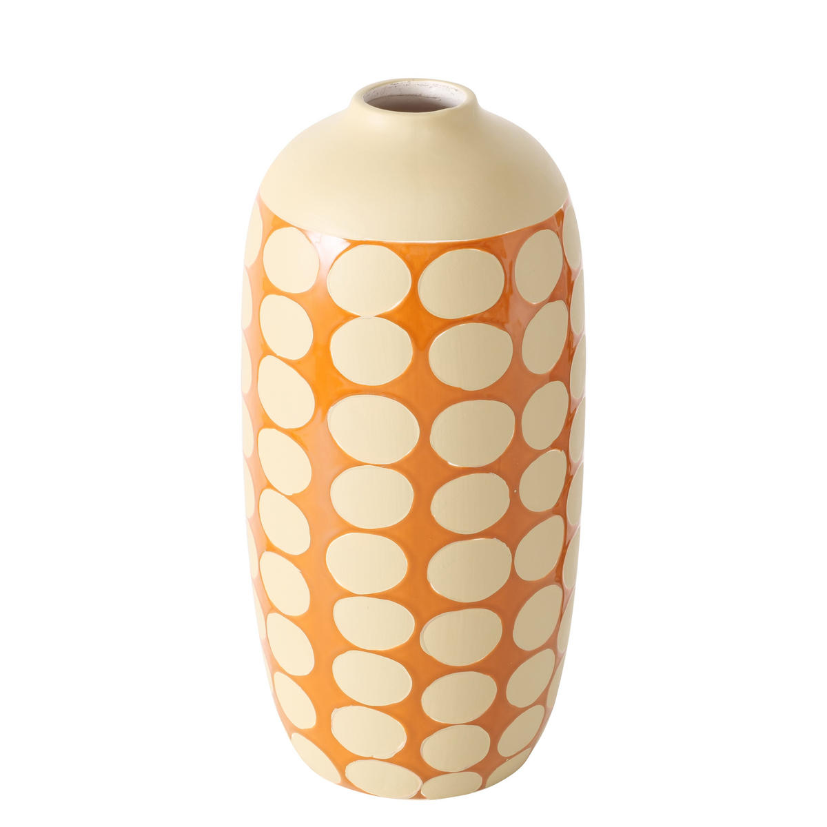 VASE 30,9 cm  - Creme/Orange, Basics, Keramik (15,4/30,9cm) - Boltze Home