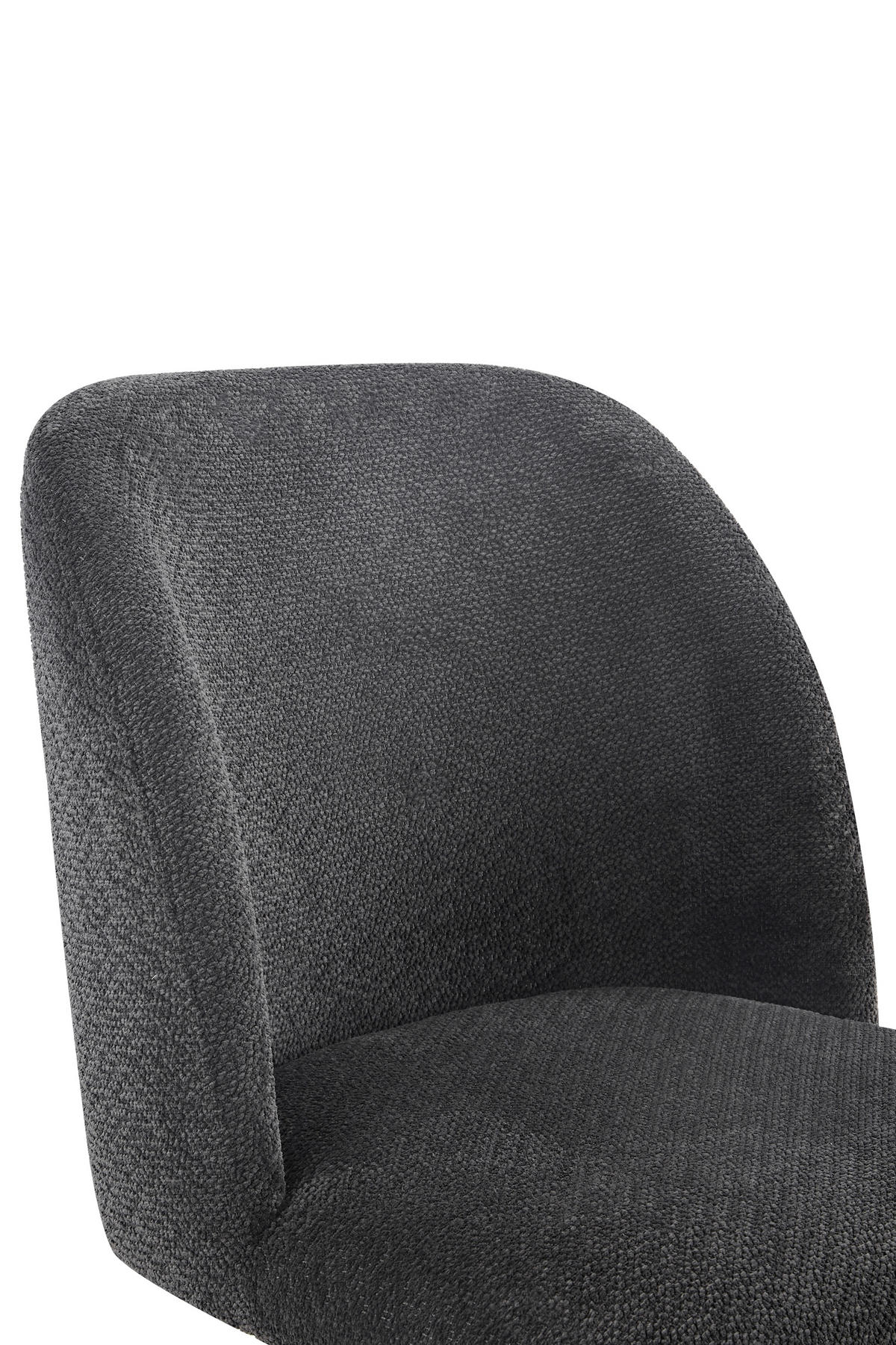 STUHL-SET 2 Stück  in Stahl Webstoff  - Anthrazit, MODERN, Textil/Metall (54/84/61cm) - MID.YOU