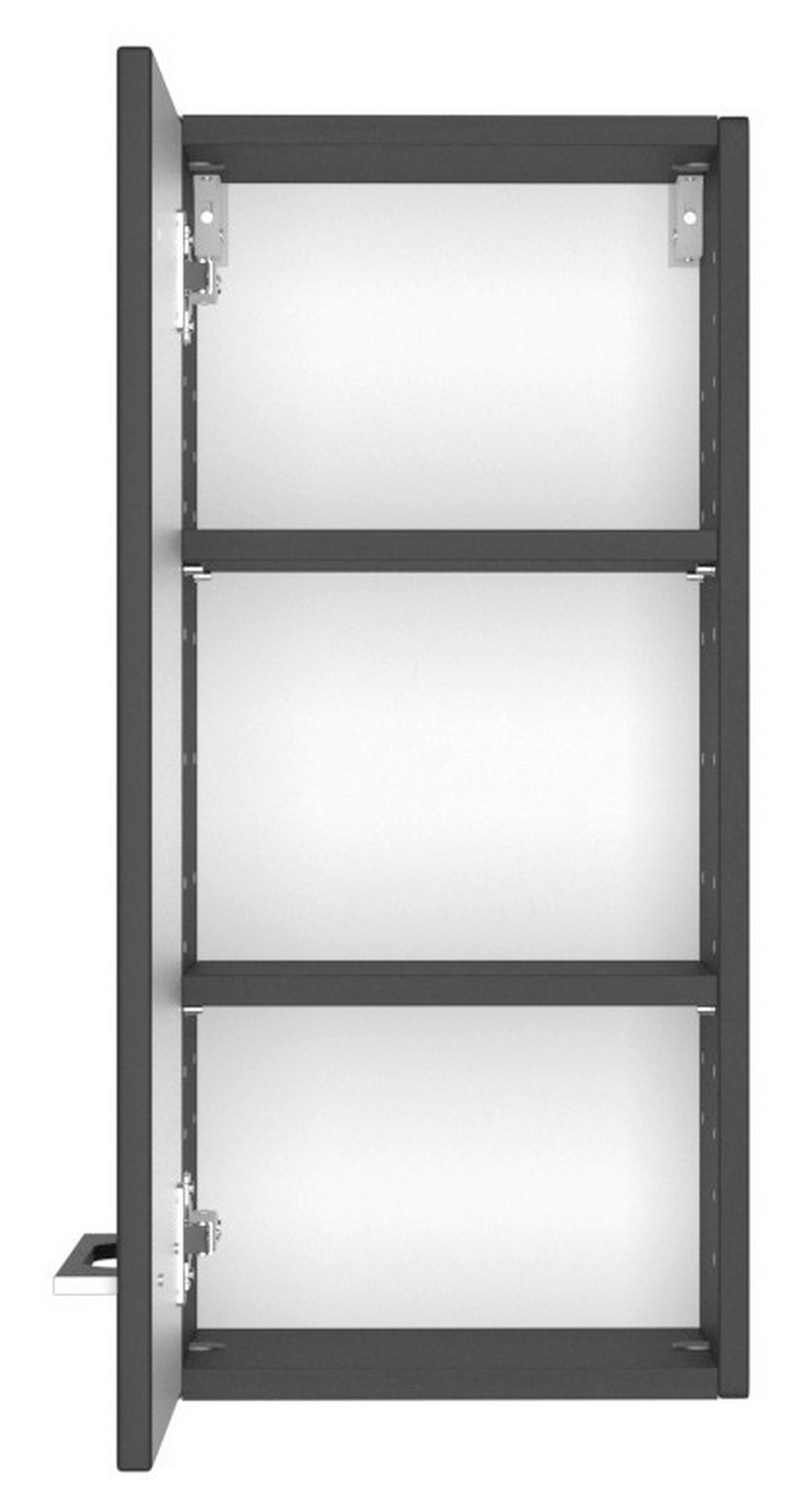 HÄNGESCHRANK 30/64/20 cm  - Alufarben/Graphitfarben, KONVENTIONELL, Holzwerkstoff/Metall (30/64/20cm) - Xora