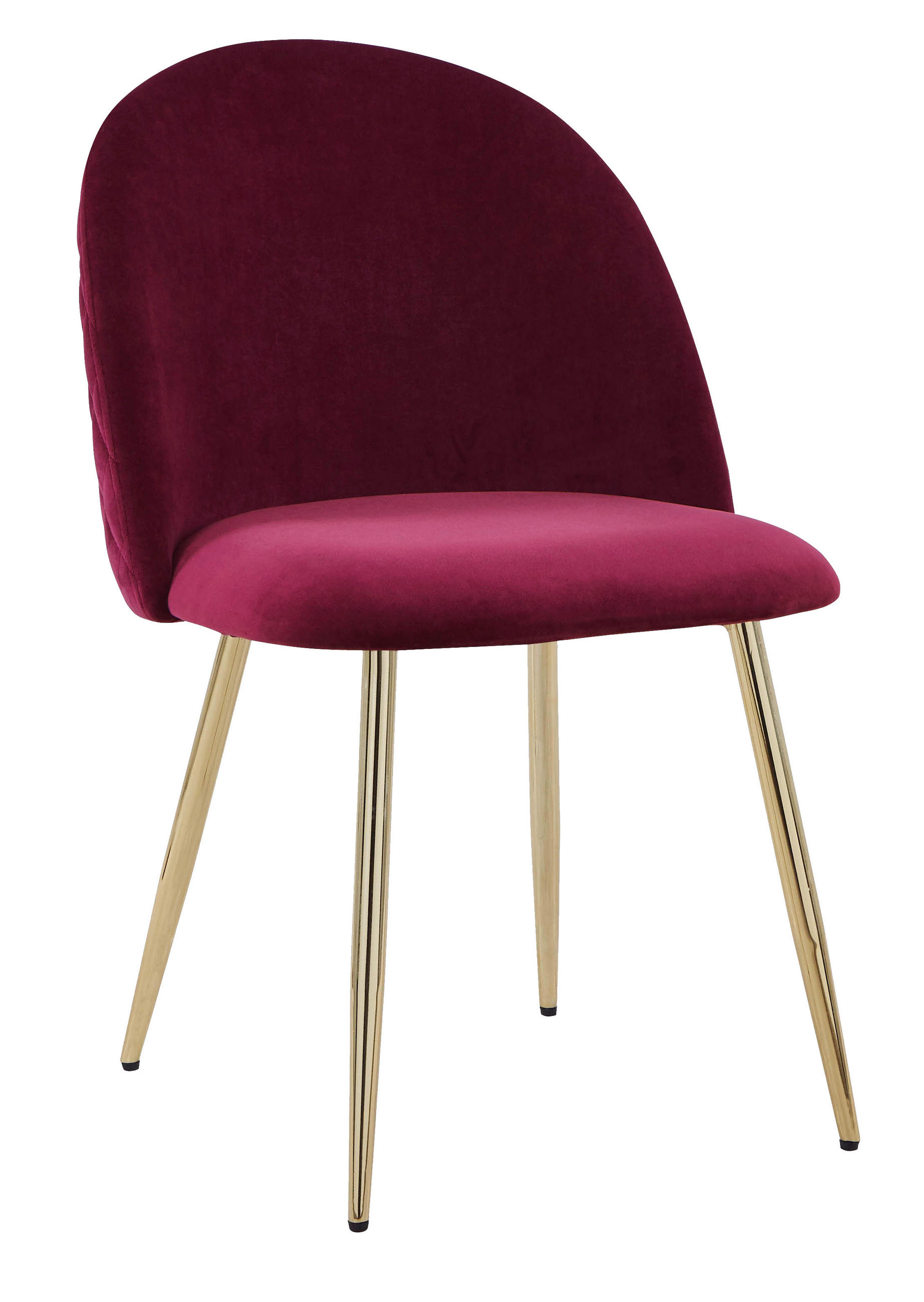 Polsterstuhl Artdeco Bordeaux, Beine Gold