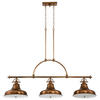 HÄNGELEUCHTE  133.3/73/34.3 cm   - Messingfarben, Design, Glas/Metall (133.3/73/34.3cm) - Elstead Lighting