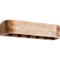 CUIER CU MONTARE PE PERETE - negru/culoare lemn acacia, Konventionell, lemn/metal (60/20/13cm)