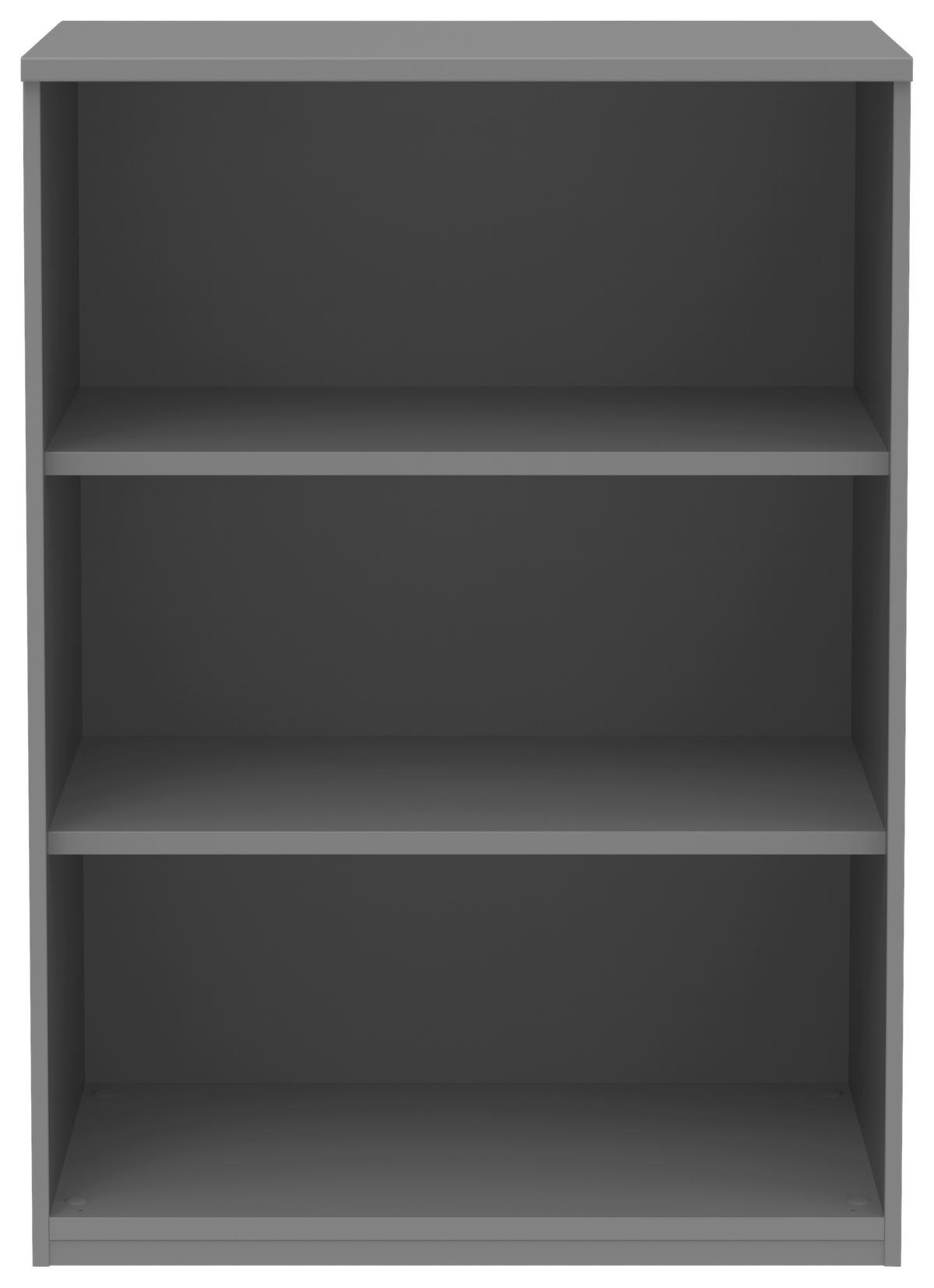 AKTENREGAL Grau  - Grau, KONVENTIONELL, Holzwerkstoff (80/111,7/43cm) - Moderano