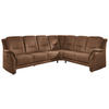 ECKSOFA in Mikrofaser Hellbraun  - Hellbraun/Beige, Konventionell, Textil/Metall (275/223cm) - Beldomo Comfort