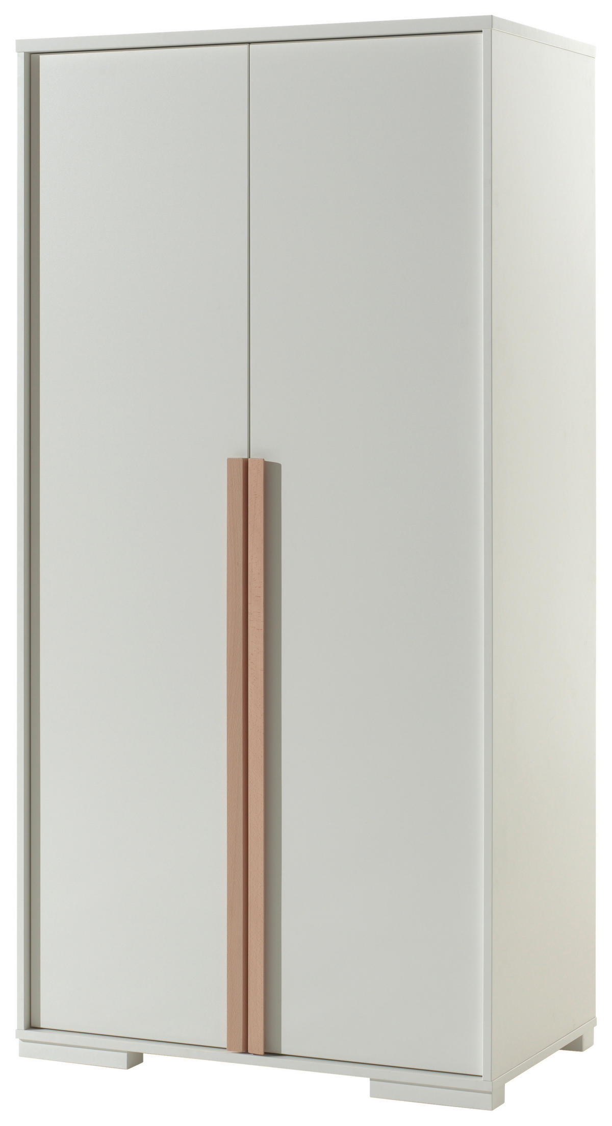 DREHTÜRENSCHRANK  in Weiß  - Buchefarben/Weiß, MODERN, Holz/Holzwerkstoff (98,5/195,2/56cm) - MID.YOU