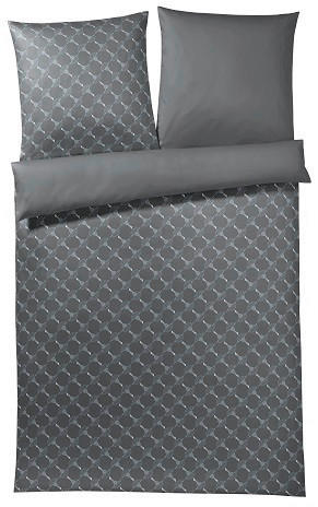 OBOJSTRANNÁ POSTEĽNÁ BIELIZEŇ, makosatén, grafitová, 155/220 cm - grafitová, Basics, textil (155/220cm) - Joop!