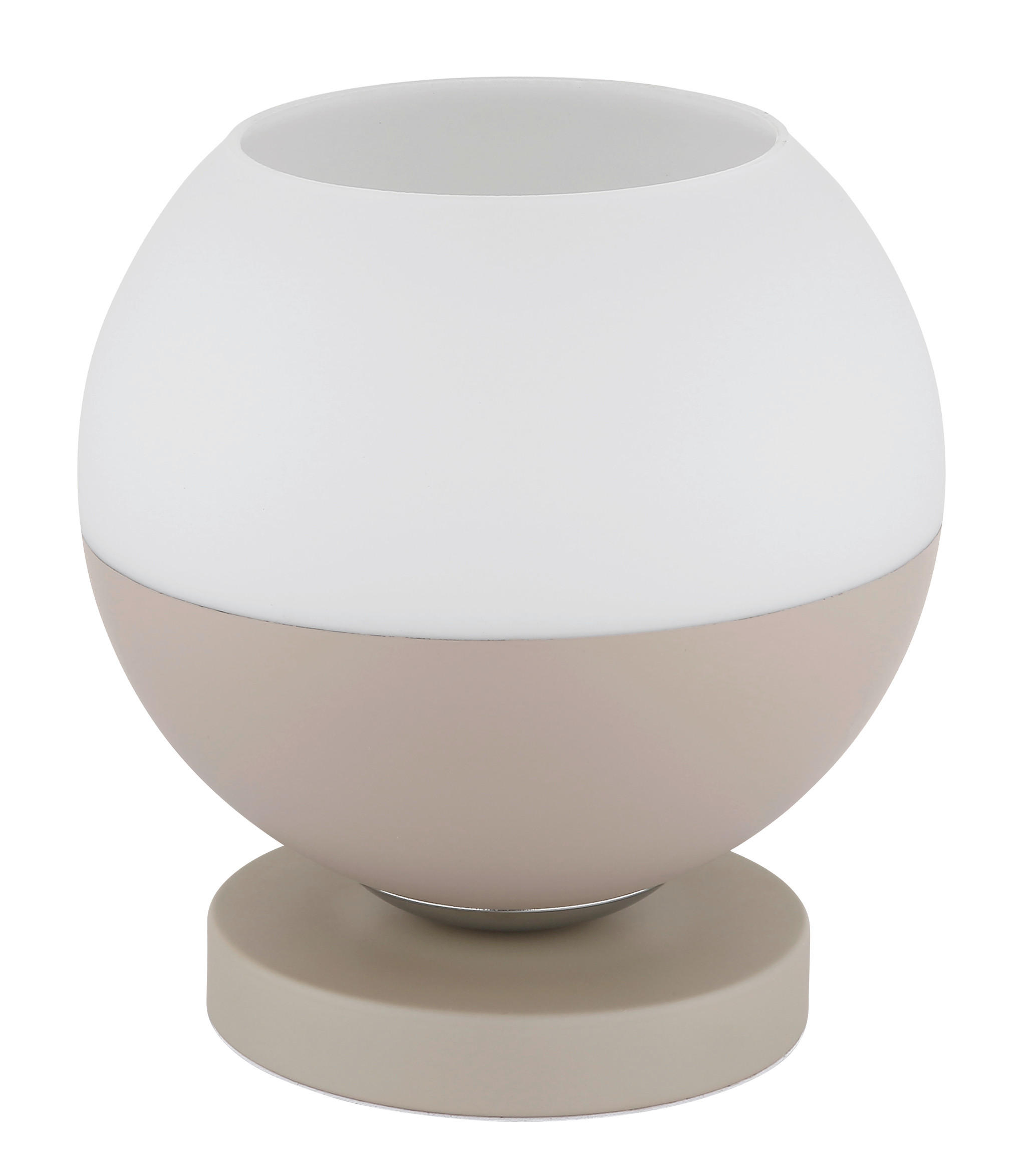 TISCHLEUCHTE 20/21 cm   - Sandfarben/Beige, Design, Glas/Textil (20/21cm) - Globo