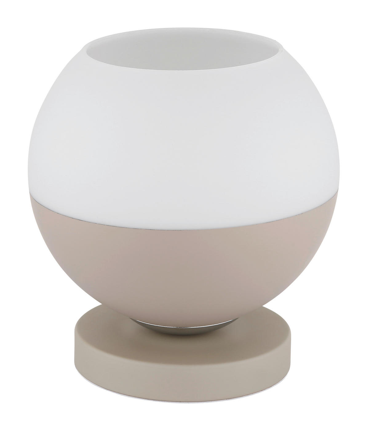 TISCHLEUCHTE 20/21 cm   - Sandfarben/Beige, Design, Glas/Textil (20/21cm) - Globo