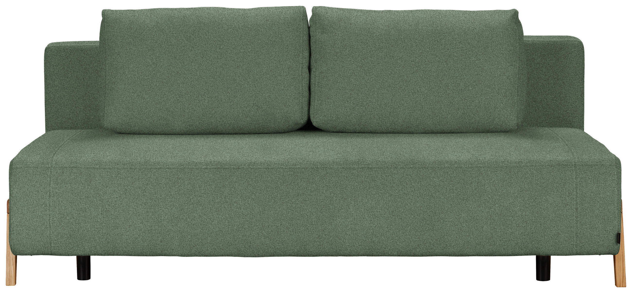 SCHLAFSOFA Textil Grün  - Naturfarben/Grün, Design, Holz/Textil (211/88/102cm) - Niels Andersson