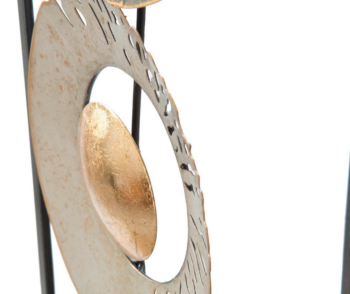 WANDDEKO  31/89.5/3 cm   - Chromfarben/Goldfarben, Basics, Metall (31/89.5/3cm)