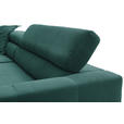 CloseUp von Hom`in ECKSOFA Grün Feincord.